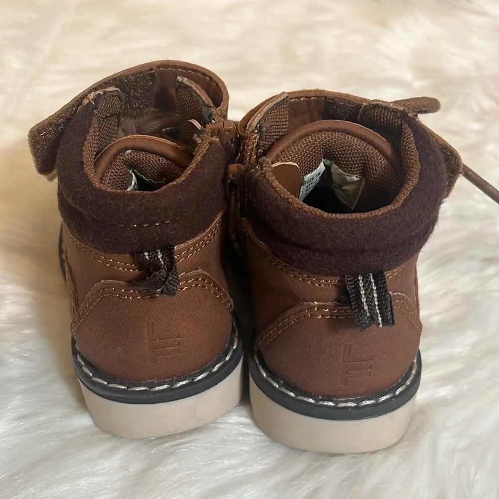 London Fog Brown Toddler Lace Boots